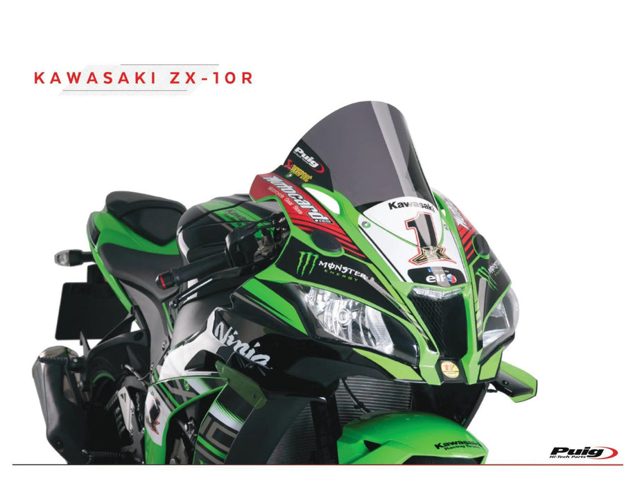 KAWASAKI ZX-10RR NINJA PERFORMANCE [2018] – Bulle R-Racer – fortement teintée