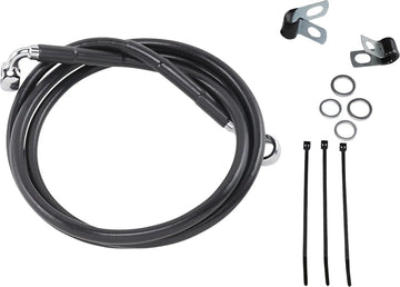 Harley Davidson FXSTS [DRAG SPECIALTIES] - Kit de conduite de frein en vinyle noir étendu