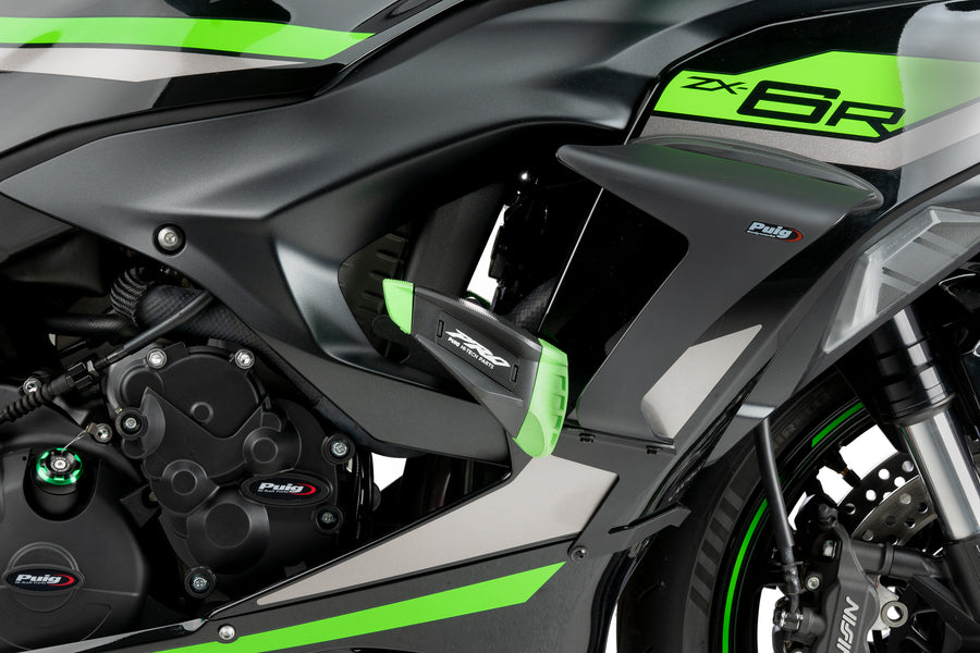 KAWASAKI ZX-6R NINJA [2025] – Crash Pads PRO 2.0 – Black
