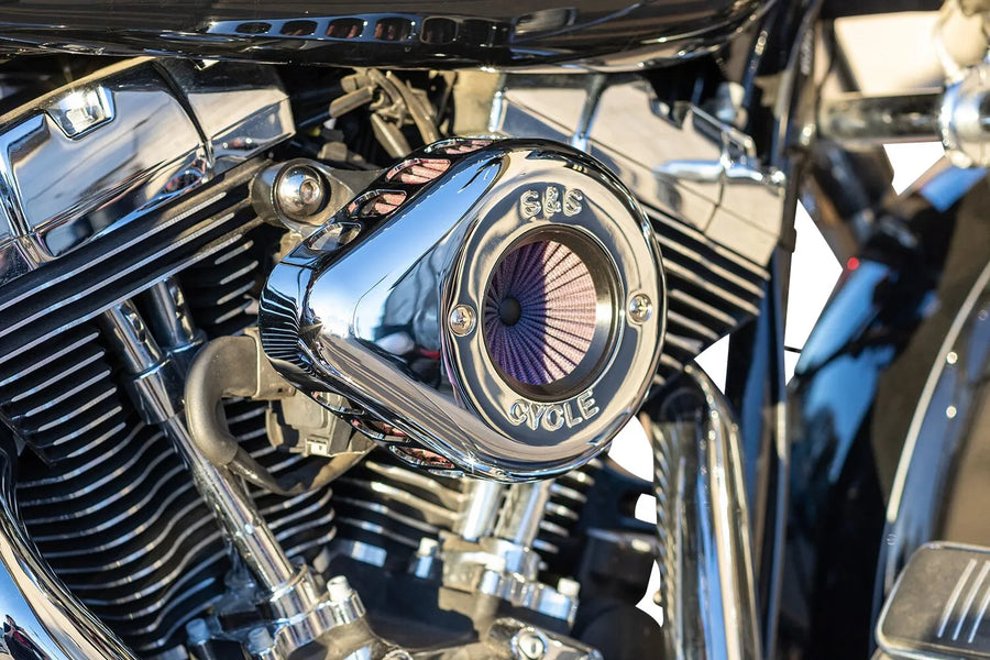 Harley-Davidson FXSE 1800 Pro Street Breakout CVO [2016-2017] - Air Stinger Stealth Luftfiltersatz – Oberfläche: Verchromt – Bild 3