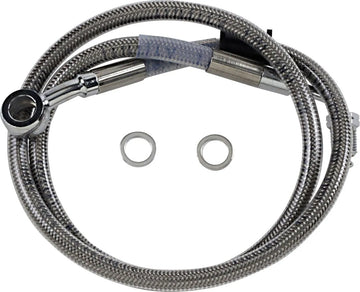 harley-davidson street bob [DRAG SPECIALTIES] – Conduite de frein rallongée en acier inoxydable