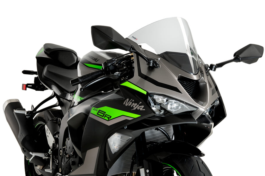 KAWASAKI ZX-6R NINJA [2025] – R-Racer Scheibe – Mattschwarz