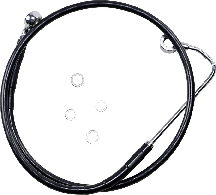 Harley Davidson FXS [DRAG SPECIALTIES] - Kit de conduite de frein en vinyle noir étendu