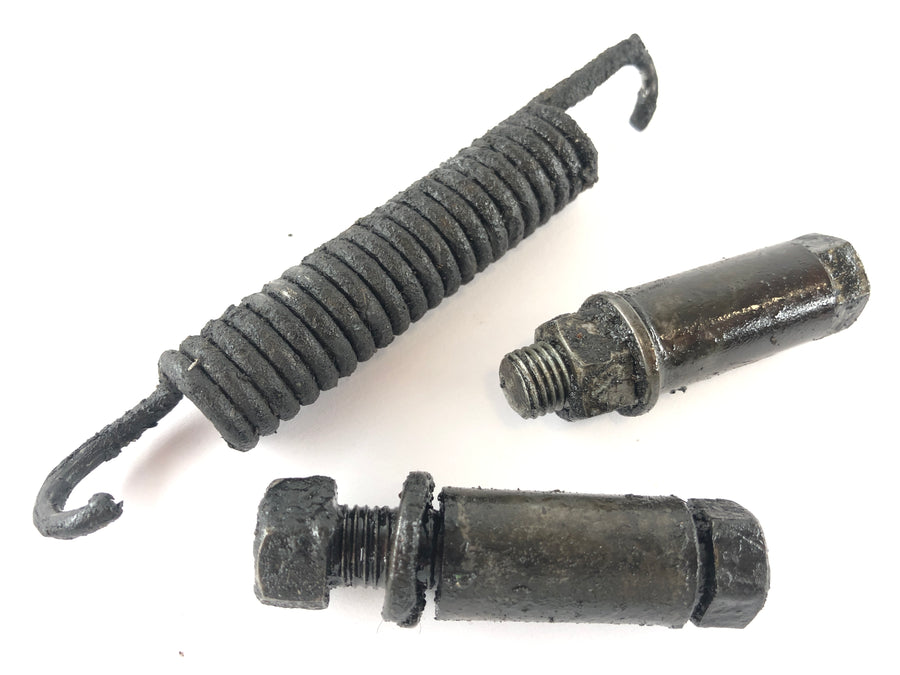 Suzuki T 500 [GT 500] - Main stand with springs and bushings