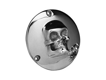 Harley Davidson Sportster [1994-2003]-Totenkopf derby cover 4-hole polished
