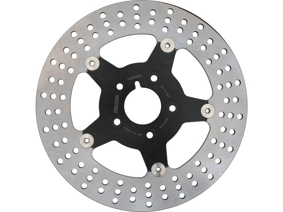 Harley Davidson Sportster [1985-1999] - Disque de frein flottant 5 trous noir noir
