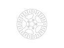 Harley Davidson Sportster [2000-2013]-Starer brake disc 5-hole stainless steel 11.5 "-1