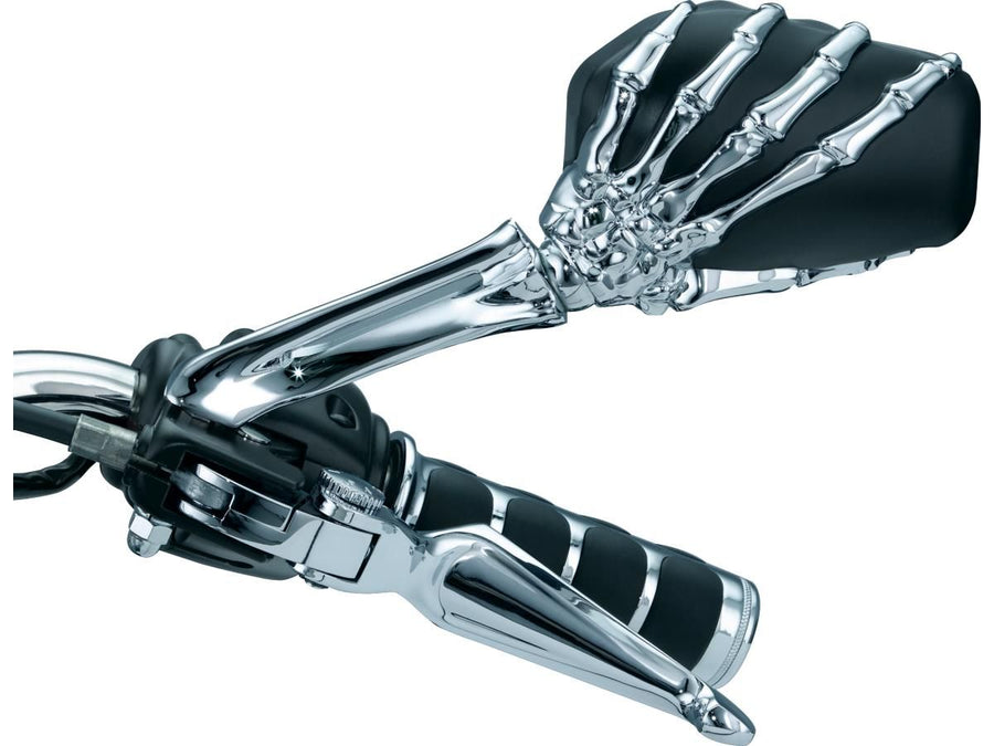 Harley Davidson Sportster [2004-2020] – Skeletthand Spiegel Chromschaft
