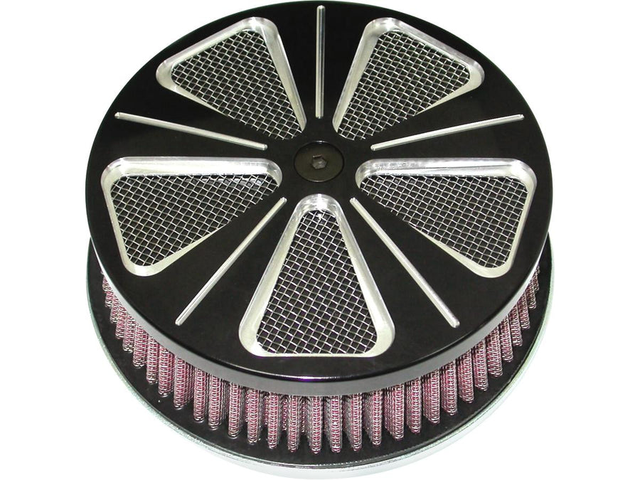 Harley Davidson – Hornet Hi-Flow Luftfilter Schwarz Eloxiert