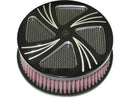 Harley Davidson – Sidewinder Hi-Flow Luftfilter Schwarz Eloxiert-1