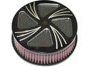 Harley Davidson – Sidewinder Hi-Flow Luftfilter Schwarz Eloxiert-3