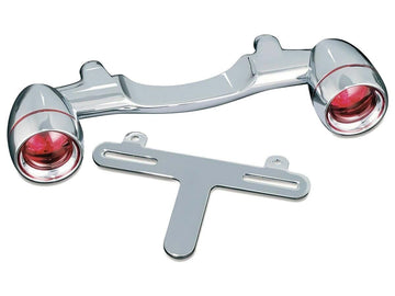 Harley Davidson FLHS [1991-1993] – Bullet Light Heckblinkerleiste Chrom Rot