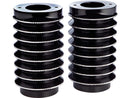 Harley Davidson Touring [1986-2013] -Retro Fork Protection Officer Schwarz Diamantschliff-3