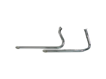 Harley Davidson Fl Shovel [1966-1969] -Shovel Generator Drag Pipes Chrome 1,75 "