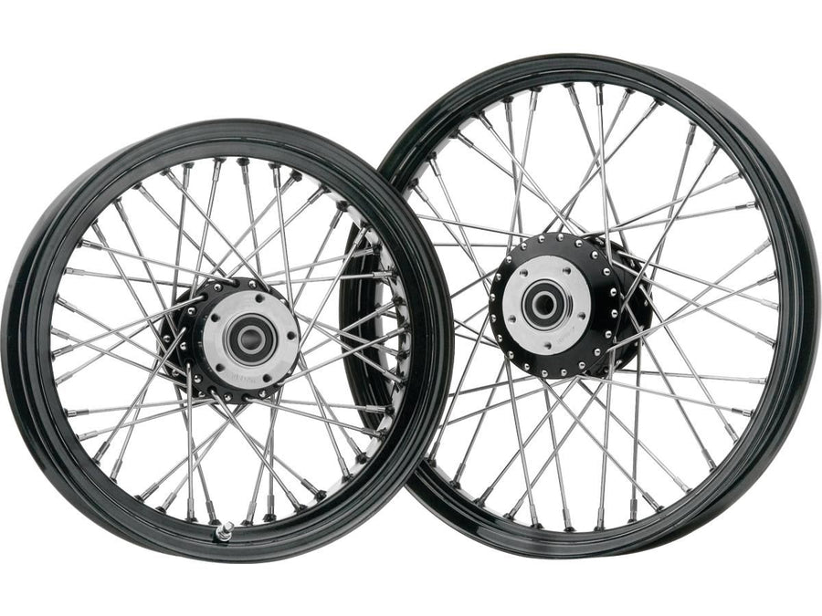 Harley Davidson FXDWG [2000-2003]-60-spokes 21x3.50 sd black wheels