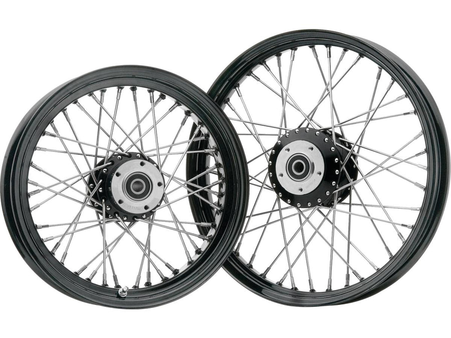 Harley Davidson FXDWG [2000-2003]-60-spokes 21x3.50 sd black wheels