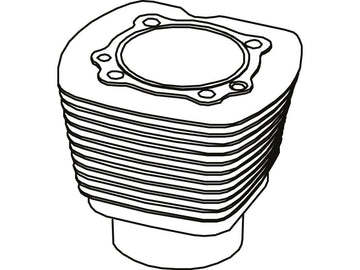 Harley Davidson Revtech 100 4x4 [2005-2019]-100CUI 4x4 cylinder of the engine