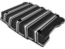 Harley Davidson Dyna [1999-2017] – 10-Gauge Rocker Box Abdeckung Schwarz Geschnitten-3