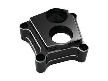 Harley Davidson Dyna [2000-2017]-10-gauge LITTER block covers black anodized