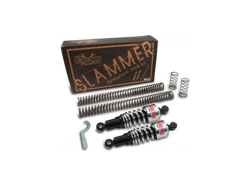 Harley Davidson Dyna [1991-2005] – Slammer Tieferlegungssatz Chrom Vorne Hinten