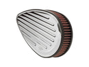 Harley Davidson FX Model [1992-1994]-tear-shaped grooved air filter chrome-3