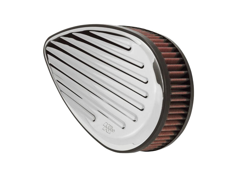 Harley Davidson FX Model [1992-1994]-tear-shaped grooved air filter chrome