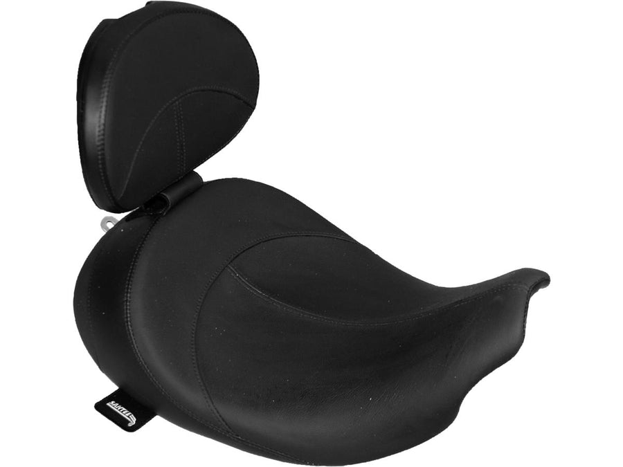 Harley Davidson FLHR [2016-2022] – Hydra Glatt Sitz Schwarzes Leder Vinyl