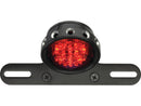 Harley Davidson – Retro durchbohrtes LED-Rücklicht mit Halterung Schwarz LED-5