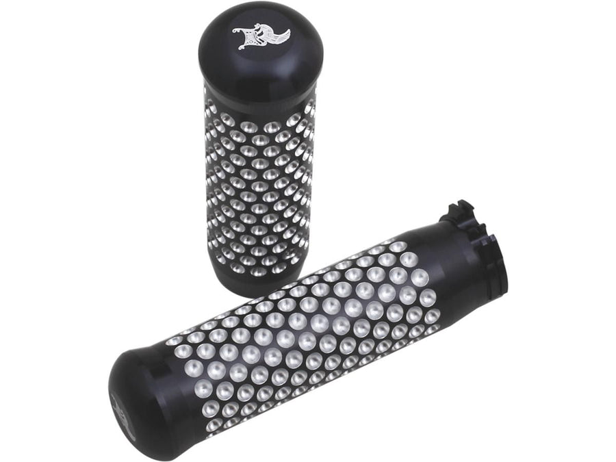 Harley Davidson Fl Shovel [1981-1984] -Handles avec des bosses noires anodisées pour 1 "