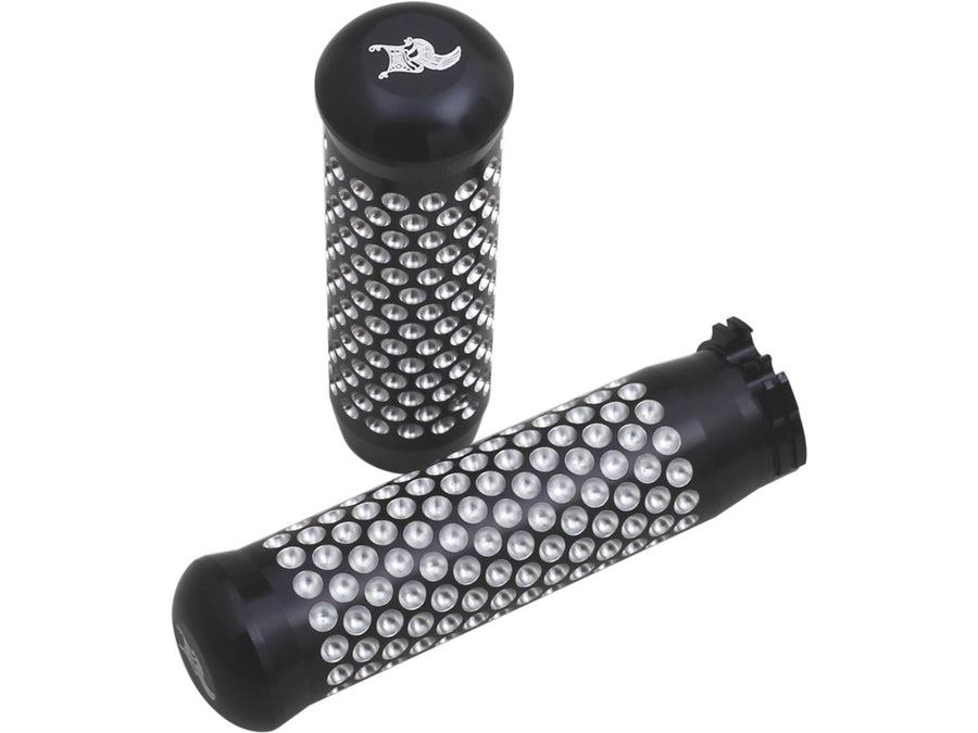 Harley Davidson Fl Shovel [1981-1984] -Handles avec des bosses noires anodisées pour 1 "