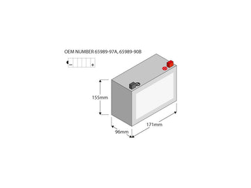 Harley Davidson Dyna [1991-1996]-ETX16L Power Battery AGM, 325 A, 19.0 Ah - 0