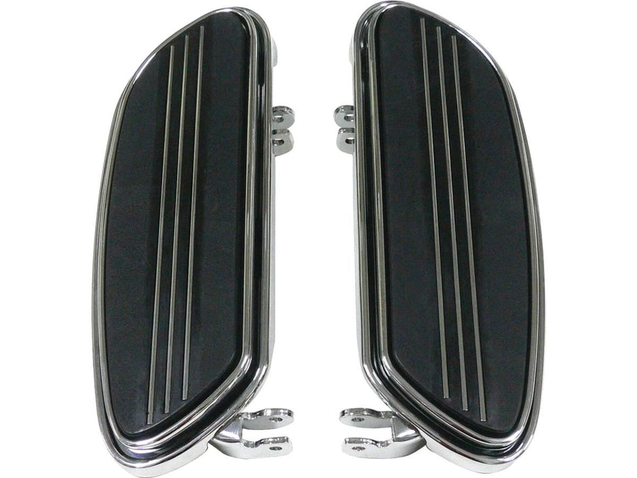 Harley Davidson Touring [1985-2025] – Verlängerte Trittbretter Schwarz