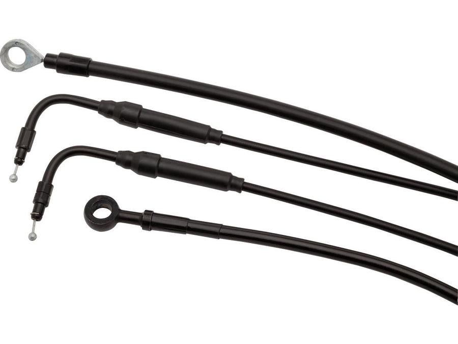 Harley Davidson Flhtcu [2014-2016] -13 "Ensemble de câbles de barre d'excavatrice claire en acier inoxydable