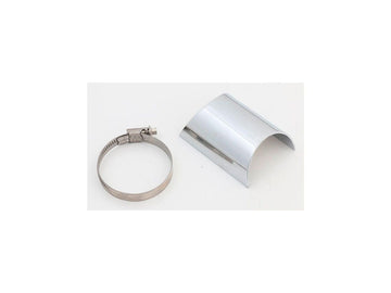 Harley Davidson - Heat shield at the back straight E3 stainless steel chrome
