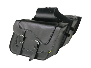 Harley Davidson – Geflochtene Schräg Überwurf Satteltaschen Fleetside