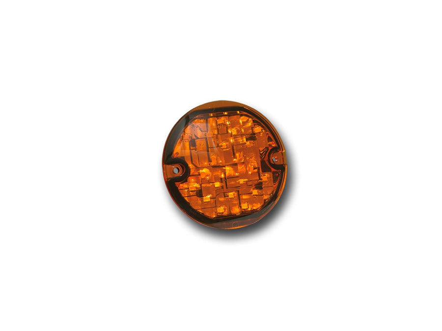 Harley Davidson Flhtcu [2012-2013]-flat-style blinker insert chrome amber