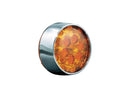 Harley Davidson Flhtcu [2012-2013]-flat-style blinker insert chrome amber-2