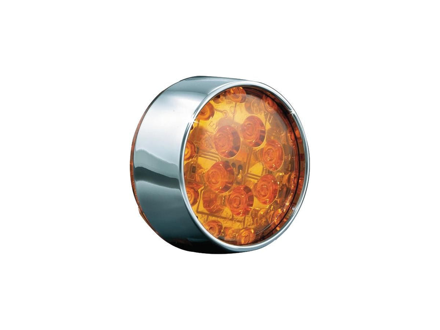 Harley Davidson Flhtcu [2012-2013]-flat-style blinker insert chrome amber