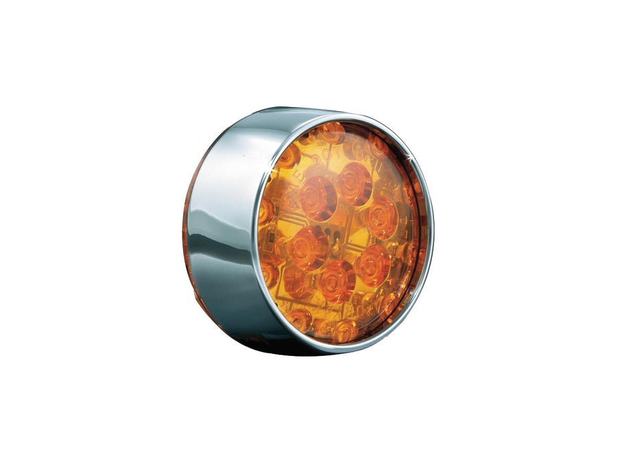 Harley Davidson Flhtcu [2012-2013]-flat-style blinker insert chrome amber