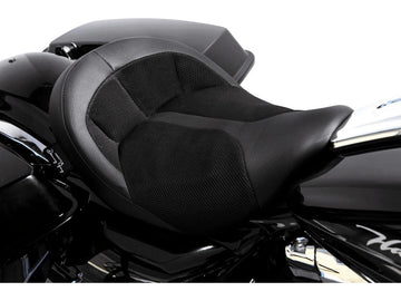 Harley Davidson Touring [2008-2025]-Bigist Solo Air-2 seat black