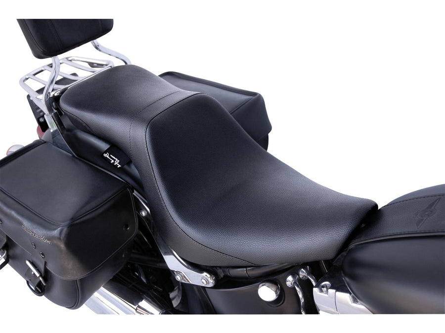 Harley Davidson FLSTF [2014-2017] -Lowist 2-up Vinyl siège noir vinyle