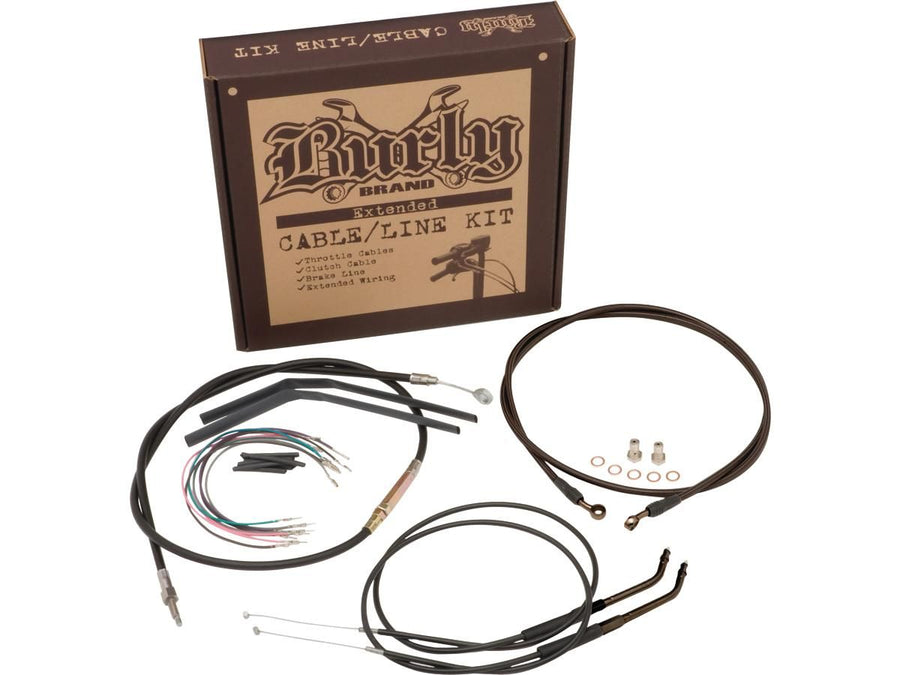 Harley Davidson FXDB [2012-2014]-12 "APHanger cable set black vinyl ABS
