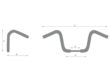 Harley Davidson Touring [2008-2013]-1 1/4 "Fat excavator handlebar not noticed 3-hole - 0