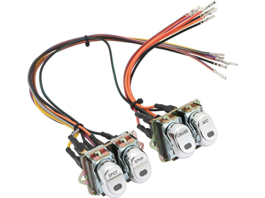 Harley Davidson Flhtcui [1998-2006] -Disguiser Switch Set Rocker pour