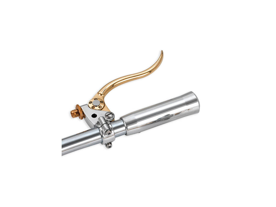 Harley Davidson – Deluxe Bremshebelhalterung Messing Polierter Hebel Aluminium