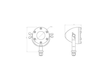 L'aluminium arrière de la lumière arrière dirigée par Harley Davidson a été clairement conduit - 0