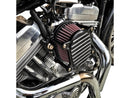 Harley Davidson Dyna [1999-2017] – Omega Gerippter Luftfilter Schwarz-1