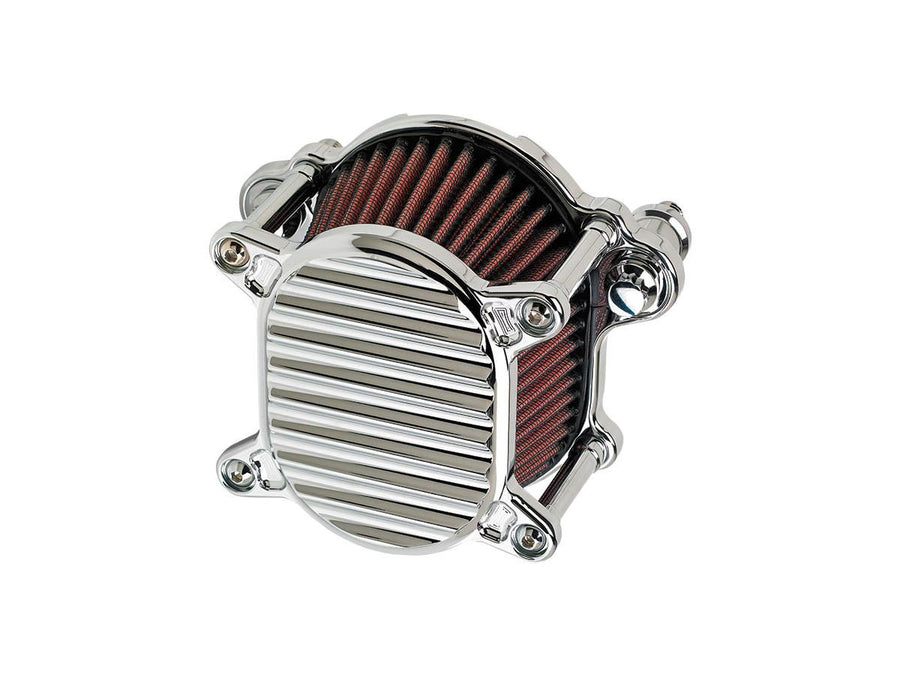 Harley Davidson Sportster [1991-2006] – Omega Gerippter Luftfilter Chrom