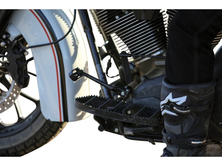 Harley Davidson Touring [1985-2025] – MX-Style Trittbretter Schwarz Pulverbeschichtet …