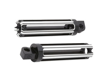 Harley Davidson Sportster [1991-2020]-10-gauge footrests black anodized